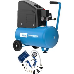 Güde 220/8/24 bezolejový kompresor, 13-dílná sada - 50128
