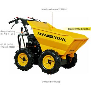 Güde MINI DUMPER GAD 400.1/4x4 Terénní sklápěcí vozík - 55525