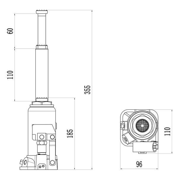 Hydraulický zvedák GSH 5T
