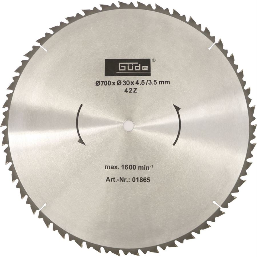 Güde 1865 Pilový kotouč HM 700 x 30mm, 42Z