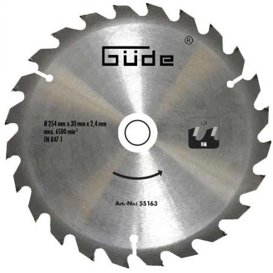 Güde 55163 pilový kotouč 254x30x24 Z