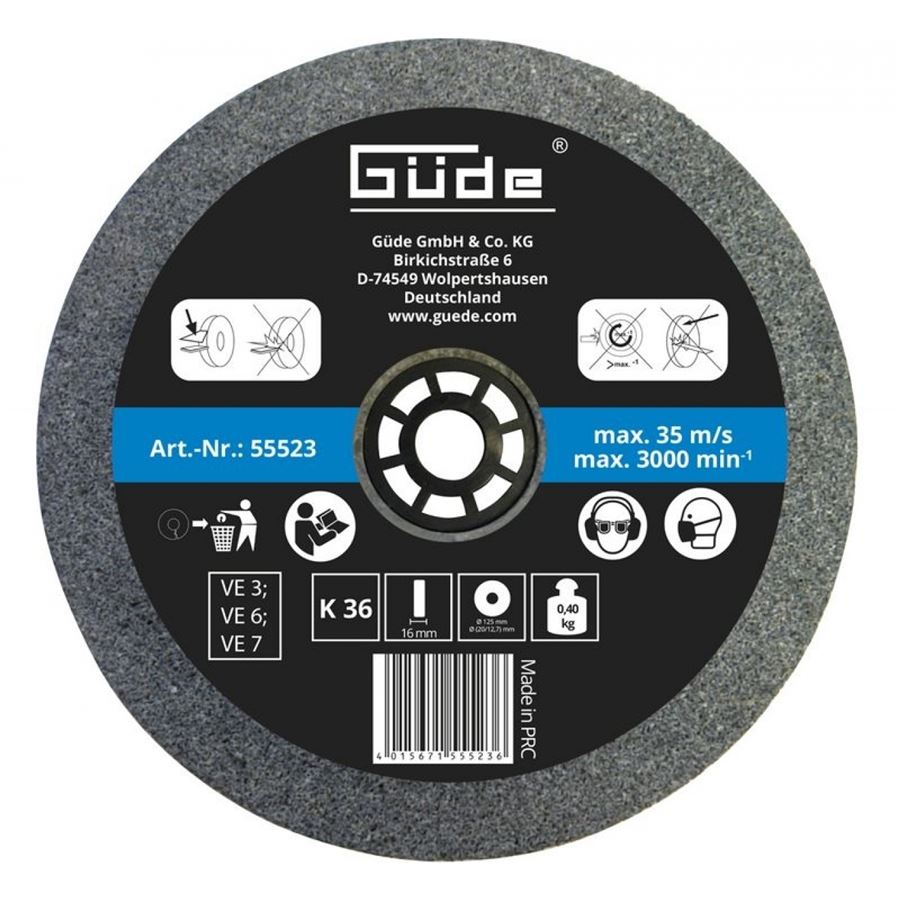 Güde 55523 Brusný kotouč 125 mm/K36