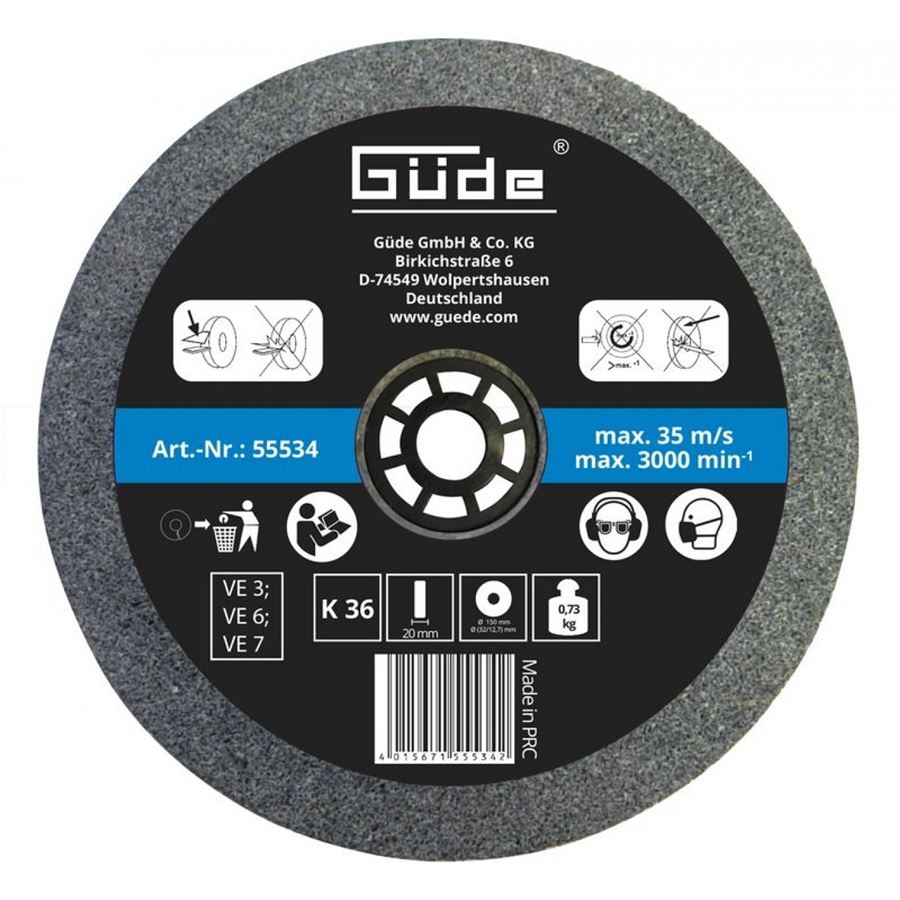 Güde 55534 K36 brusný kotouč pro brusky GDS 150, GDS 150 L, GNS 200/150