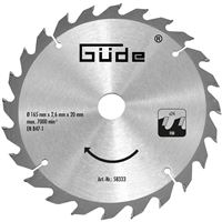 Pilový kotouč  HM 165 x 20 MM, 24Z