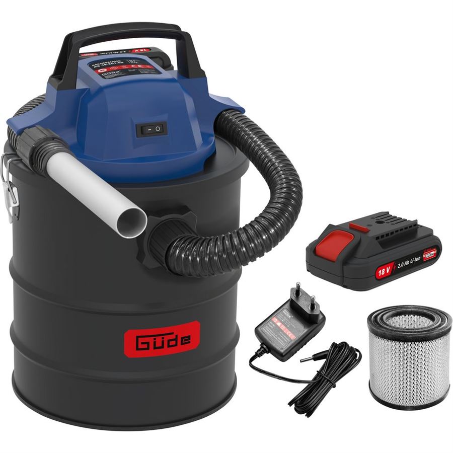 Güde AS 18-201-05 AKU VYSAVAČ NA POPEL 18V / 2,0Ah - 58580